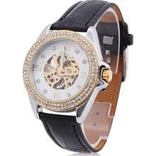 Analog Women's PU Mechanical Fashionable Watch (White)