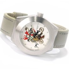 Android Men's Tattooed Dragon Automatic Stainless Steel Leather Strap Watch