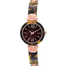 Anne Klein Faux-Tortoise Bangle Watch - Tortoise