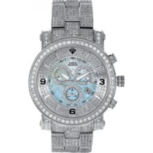 Aqua Master Mens Fully Iced Out Diamond Watch 11.6ctw