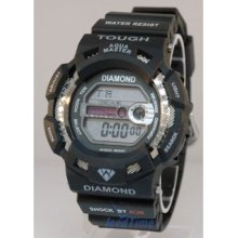 Aqua Master Shock Black Diamond Watch