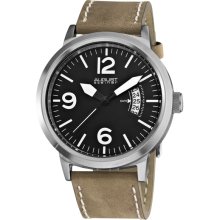 August Steiner Brushed Steel Mens Watch AS8012WT