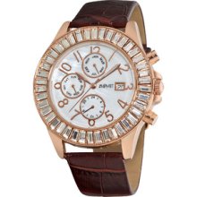 August Steiner Women's Swiss Quartz Baguette Bezel