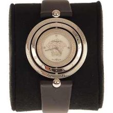 Authentic Versace Women's 80q99sd497s009 Watch With Mother Of Pearl Dial Accents