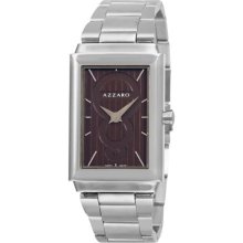 Azzaro Legend Rectangular Mens Steel Havana Face Watch AZ2061.12HM.000