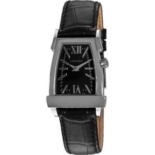 Azzaro Watches Women's Rectagular Black Dial and Strap Rectangular Ca