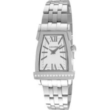 Azzaro Women's 'a By Azzaro' White Face Diamond Watch