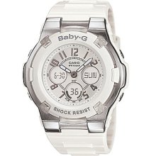 Baby-G White Ana-Digi Multifunction Watch - White