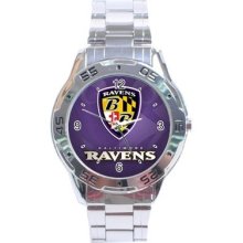 Baltimore Ravens Stainless Steel Analogue Menâ€™s Watch