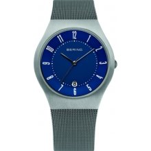 Bering Time 11937-003 Mens Blue Grey Watch Rrp Â£139