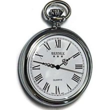 Bernex Rhodium Plated Gents Pocket Watch Gb21201