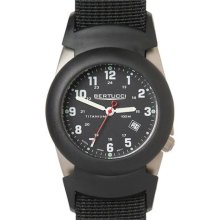 Bertucci A-2T Black Dial Titanium Watch with a Pro-Guard Case Cover