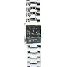 Beverly Hills Polo Club Men's Silver tone Tank Bracelet Watch with