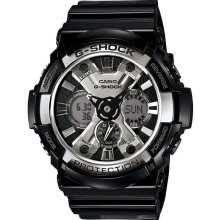 Black casio g-shock anti-magnetic watch ga200bw-1a