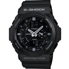 Black casio g-shock anti-magnetic watch ga150-1a