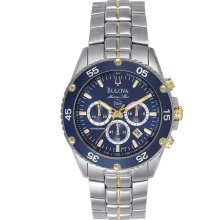 Blue Sunray Dial Watch by Bulova