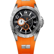 BOSS Orange Round Silicone Strap Watch