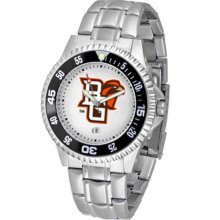 Bowling Green Falcons BG Mens Steel Bandwrist Watch