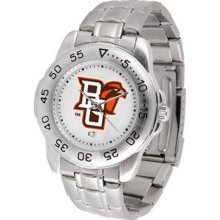 Bowling Green Falcons BG NCAA Mens Sports Steel Watch ...