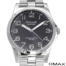 Brand New OMAX LS474 Stainless Steel Men's Watch - silver