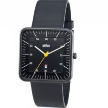 Braun Quartz 3 Hand Square Men's Watch Bn0042bkbkg