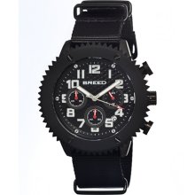 Breed Decker 1501 Men's Sports Chronograph Watch - Black