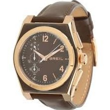 Breil Men's Chronograph Brown Dial Brown Leather Strap TW0928 Watch