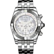 Breitling Men's Chronomat Mother Of Pearl Dial Watch AB011011.A691.375A