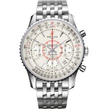 Breitling Men's Montbrillant Silver Dial Watch AB013012.G709.448A