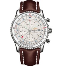 Breitling Men's Navitimer World Silver Dial Watch A2432212.G571.443X.A20BA.1