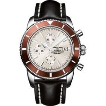 Breitling Superocean Heritage Chronographe Leather Strap A1332033/G698-leather-black-deployant