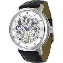 Brookiana Men's Wrist Watch Double-sided Skeleton Silver Ba1654bk Japan