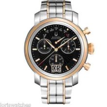 Bulova 65c110 Men's Accutron Amerigo Chronograph Two Tone Stainless Watch