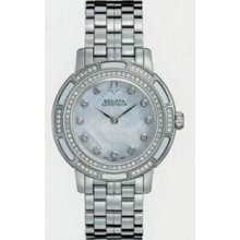 Bulova Accutron Ladies` Pemberton 101 Diamond/Mother-of-pearl Watch