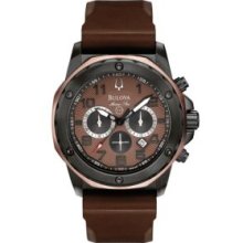 Bulova Brown Marine Star Collection - Men's Chronograph