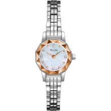 Bulova Diamond Faceted Women's Watch 96P130