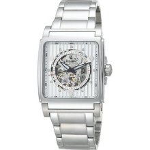 Bulova Men's Automatic White Dial Bracelet Watch 96a107