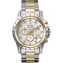 Bulova Mens Two-tone Marine Star Watch 98B014