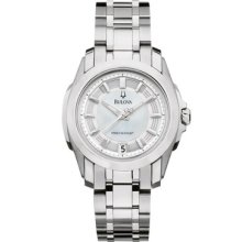 Bulova Precisionist Women's Steel Mop Watch 96m108 Longwood