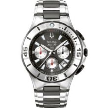 Bulova Silver Men's Marine Star Watch