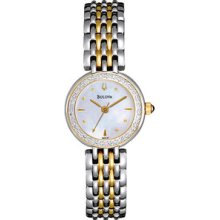 Bulova Two-Tone Diamond Ladies Watch 98R151