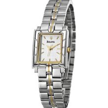 Bulova Women's 98t78 Square Two-tone Bracelet Watch