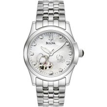 Bulova Women's Stainless Steel Round Watch ...