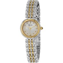 Bulova Women's Yellow-gold Plated Steel 'classic' Watch