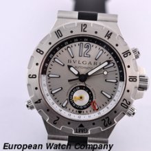 Bvlgari Diagono Professional GMT Automatic SS / Rubber