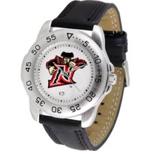 Cal State Northridge Mens Leather Sports Watch