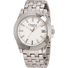 Caravelle by Bulova Men's 43B123 Silvertone Watch ...