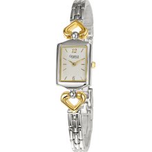 Caravelle by Bulova Women's 'Bracelet' Two Tone Quartz Watch