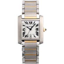 Cartier Men's Tank Francaise Silver Dial Watch W51005Q4