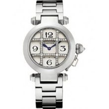 Cartier Pasha 32mm White Gold Ladies Watch WJ11934G